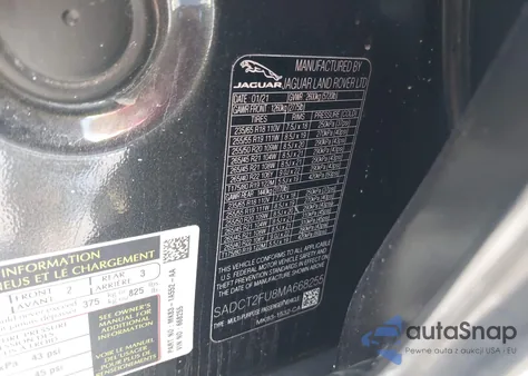 2021 Jaguar F-Pace R-Dynamic S P400 Awd Automatic from USA, damaged, VIN SADCT2FU8MA668255